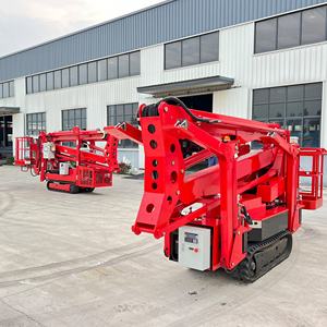 Ce 10m 200kg <span class=keywords><strong>DC</strong></span> Puissance Hydraulique Aérien Homme Plate-Forme De Travail Cherry Picker 32ft Remorquable Articulé Araignée Pistes Boom Lift - Product Image 4