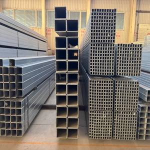 Niedriger MOQ Pre A36 Q235 Q345 Q195 S355JR S355 S355J2 St52 Sch160 Metall Feuerverzinktes Quadratrohr Preis für Bauvorhaben - Product Image 2