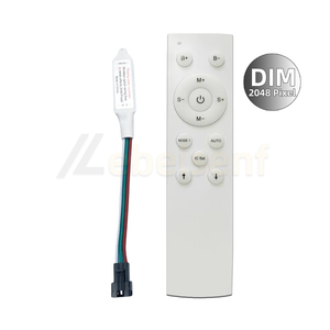New dây miễn phí màu duy nhất chảy nước LED mini SPI điều khiển DC 12V 24V 2048 pixels với 12-Key <span class=keywords><strong>RF</strong></span> không dây điều khiển từ xa - Product Image 1