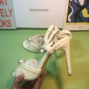 9.5 ס "מ מותאם אישית לוגו femme אופנה לבן עקבים עבור נשים - Product Image 6