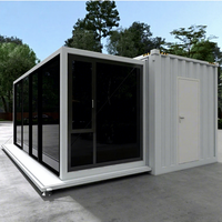 Structure en acier 20f Maison conteneur portable préfabriquée mobile utilisation de projet de petites maisons conteneur de conception personnalisée