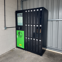 Casier intelligent résistant aux intempéries pour location, borne de paiement libre-service 24h/24 et 7j/7 pour le partage d'équipements extérieurs, de gym et de plage