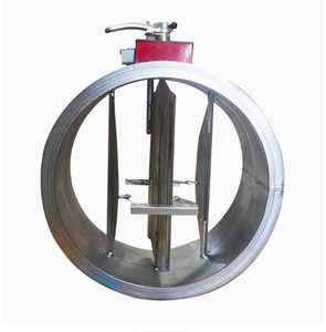 Yuvarlak yangın damperi paslanmaz çelik yangın vana havalandırma boru tesisat - Product Image 1