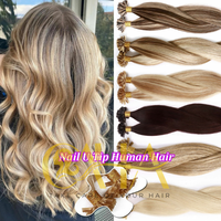 Extensions de cheveux vietnamiens Remy colorées à pointe en U, fabriquées au Vietnam, avec pointes à double tirage, à la kératine, toutes couleurs disponibles