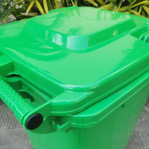 Contenedor de Basura con Ruedas para Exteriores, 100L, Rectangular, Verde, para Reciclaje de Residuos de Cocina, para Uso en Parques y Calles - Product Image 4