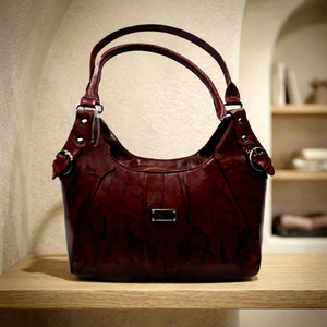 Sac à main tendance en cuir de vachette écologique, grande capacité, avec deux sangles, pour femme, bandoulière, durable, imperméable, fermeture éclair - Product Image 1
