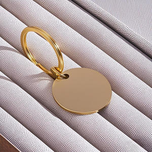 إكسسوارات هدايا مهرجانات مخصصة، حلقة مفاتيح فارغة قابلة للنقش، بطاقات تعريف، علامات أسماء للحيوانات الأليفة، حلقة مفاتيح للحقائب - Product Image 6