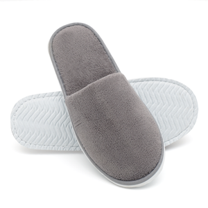 Zapatillas desechables hechas en fábrica listas para enviar Coral Fleece 29CM zapatillas a granel Spa Hotel zapatilla para un solo uso - Product Image 5