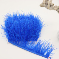 Plumes d'autruche teintées en vrac à prix abordable, garniture de 8-10 cm, couleur personnalisable, qualité supérieure, marque HKFeathers, pour robes de mariée et costumes féminins