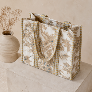 Premium Cotton Tote <b>Bag</b> for Women with Zipper Closure Stylish <b>Large</b> Capacity Shoulder Handbag for Shopping Travel <b>Beach</b> Grocery - Product Image 3