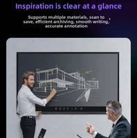 Pantalla Plana Interactiva con Marco de Aleación de Aluminio, 4K UHD, 20-40 Puntos Táctiles, Sistema Operativo Android, Software de Pizarra Digital, Tableros Multitáctiles para Centros Comerciales