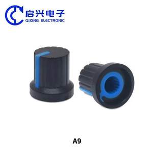 A9 kenop potensiometer plastik 6mm, tombol kontrol Volume 6mm putih merah hijau biru kuning oranye - Product Image 5