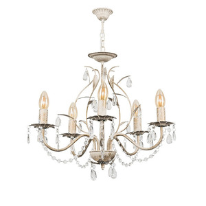 Lámpara de Araña LED de Lujo, Color Blanco, para el Hogar, Estilo María Teresa, Decorativa, de Acrílico, Moderna, de Cristal - Product Image 1
