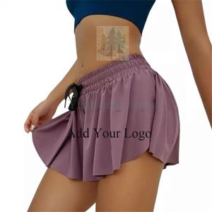 Trong 1 quần vợt Skort bướm Váy Cô Gái chạy quần short cổ vũ quần short <span class=keywords><strong>flowly</strong></span> Váy Cô Gái quần vợt ăn mặc với quần short bên trong - Product Image 2