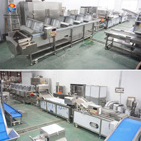 2000kg/uur Commerciële Automatische Fruit- en Groente-Paprika Bubbelwas- en Droogmachine