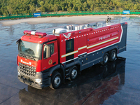 Camion de lutte contre l'incendie PM180F1 8x4 avec réservoir d'eau de 18750L, pompe de 150L/s, portée de 95m, diesel Euro3 pour la lutte contre l'incendie et les secours industriels