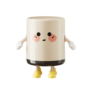 Cubo de basura cilíndrico con tapa de apertura a presión para uso en interiores, para dormitorio, sala de estar, baño, inodoro - Product Image 2