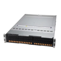 超级服务器SYS-220BT-HNTR 2U机架式RJ45专用BMC局域网端口2600瓦冗余钛级电源服务器