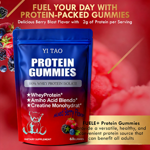 OEM Private Label Vegan High-<b>Protein</b> Gummies Energy Sports Supplements 2g-2.5g Sugar-Free Bear <b>Protein</b> Gummies - Product Image 5