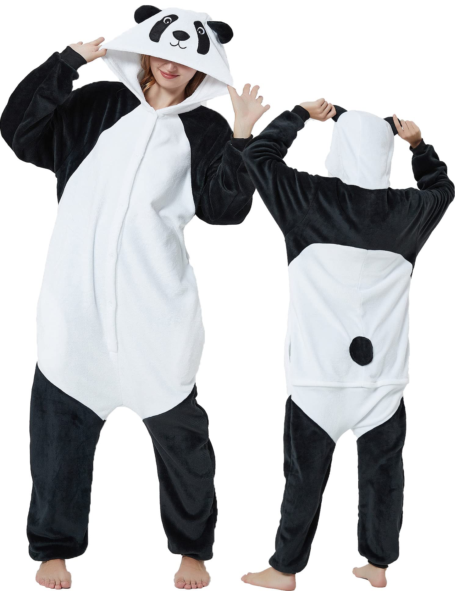 Panda Kostüme Tier Onesie Kostüme für Mädchen Halloween Pyjama Party