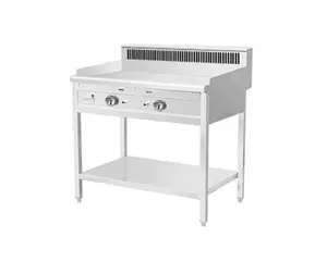 Floor-standing Grill Griddle BBQ Counter Stainless Steel Table Flat/grooved Top Barbecue Gas Griddle ERQP1000