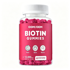 ไบโอตินกัมมี่เสริมอาหารสมุนไพรสำหรับการเจริญเติบโตของเส้นผม ป้องกันผมร่วง ผมหนาขึ้น (Private Label OEM ODM) - Product Image 1
