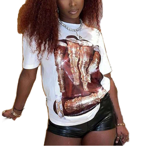 T-shirt décontracté à manches courtes pour hommes et femmes, été, 100% coton, respirant, écologique, imprimé par sublimation - Product Image 1