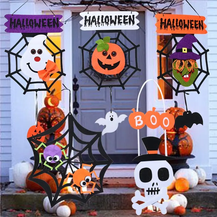 Halloween Hanging Pumpkin/Witch/Ghost/Spider Outdoor Halloween Decorations