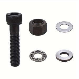 Inserts filetés métriques M3 M4 M5 M6 M8 M10 M12, entraînement à douille droite, finition oxyde noir, pour l'industrie générale des métaux - Product Image 1