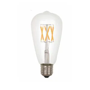 Lampu gantung lilin Led 4w B22 B15, dasar hangat putih 2700k C35 Led Edison antik filamen lampu gantung