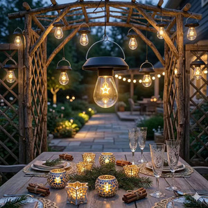 Luces Solares de Jardín, Lámpara Decorativa LED para Montaje en Pared, Resistente al Agua, Iluminación de Patio con Energía Solar - Product Image 5