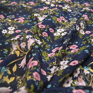 ผ้าเครปเดอจีนสำหรับเสื้อเชิ้ตการออกแบบดอกไม้ผ้าแมนราราราที่นิยมวัสดุเงียบสงบสบายความรู้สึกพิมพ์ลาย - Product Image 4
