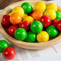 Permen Karet Gumball Warna-warni Berkualitas Tinggi 10g yang Dapat Disesuaikan