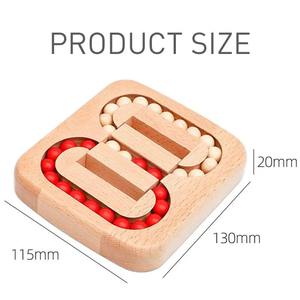 Rompecabezas de Madera con Cuentas de Colores, <span class=keywords><strong>Juego</strong></span> de Lógica para Niños y Adultos, Juguete Educativo Montessori - Product Image 3