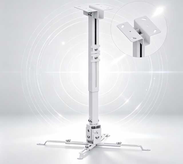 Universal Projector Ceiling Mount Adjustable Steel Bracket 10kg Load 43-65cm Projector Holder for Home Office