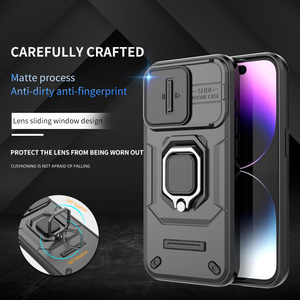 Fundas Para celulares với Slide máy ảnh điện thoại bìa cho iphone15 với chân đế xe chủ Heavy Duty trường hợp điện thoại cho iphone13 14 - Product Image 2