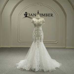 สำหรับ GT26049 ชุดแต่งงานแบบสั้นประดับเลื่อมพร้อมดอกไม้สำหรับผู้หญิง - Product Image 1