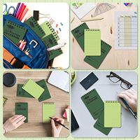 Bloc-notes étanche de poche pour écrire sous la pluie, adapté au bureau, aux activités de plein air, 16 packs