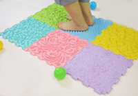 Tapis sensoriel anti-stress et de décompression, ensemble de modules, tapis de puzzle, jeu, tapis d'acupression pour les pieds, couleur personnalisée, 3-6 ans, intérieur, 30x30cm, TPE