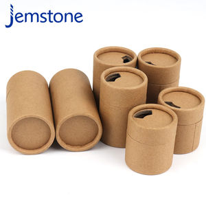 Emballage personnalisé de boîte-cadeau en carton écologique en forme de cylindre, emballage en tube de papier kraft de qualité alimentaire pour épices en poudre - Product Image 6