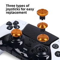 Joysticks métalliques et boutons arrière pour manette PS5 Edge, kit de remplacement des capuchons de joysticks analogiques, 6 joysticks, 4 boutons arrière