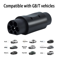 Adaptateur EV YIXIN Type2 vers Gbt 32A Type2 vers Gbt Convertisseur de connecteur IEC 62196 vers GB/T Adaptateur de charge EV monophasé Noir