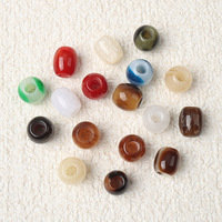 Perles acryliques à gros trous, perles rondes pour la fabrication de bijoux DIY (bracelets, colliers, bikinis et vêtements)