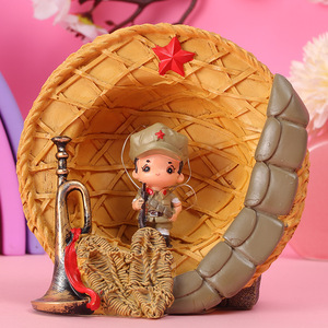 Figurines de l'Armée Rouge Yu Mo en résine, décoration artisanale pour la maison, figurines d'action militaires, cadeau de collection - Product Image 4