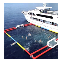 Terrain de sport aquatique commercial gonflable pour le water-polo, terrain flottant de SUP Polo avec buts pour la mer, le lac et la navigation de plaisance