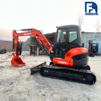 Mini-excavatrice sur chenilles d'occasion Kubota KX048-4 5 tonnes 5,5 tonnes 6 tonnes, petite excavatrice d'occasion Kubota KX163 KX165 avec EPA/CE