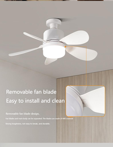 Sala <span class=keywords><strong>de</strong></span> estar y dormitorio Atenuación ajustable Control remoto <span class=keywords><strong>de</strong></span> cinco aspas Bombilla E27 Ventilador <span class=keywords><strong>de</strong></span> <span class=keywords><strong>techo</strong></span> moderno Accesorio <span class=keywords><strong>de</strong></span> iluminación - Product Image 5