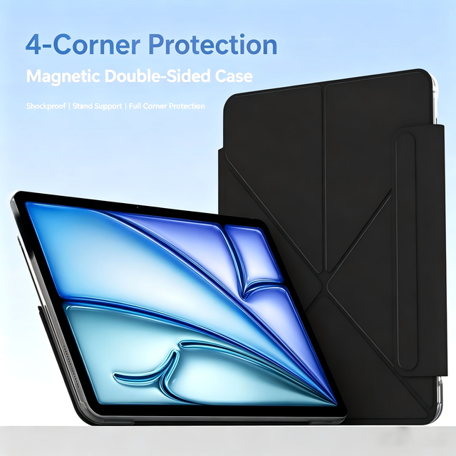 Magnetic OEM Custom RQ Tablet Cover Case for iPad 10th Lightweight Tri-Fold Stand