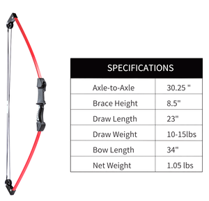 Set regalo per bambini di 6-15 anni per la pratica di tiro con l'<span class=keywords><strong>arco</strong></span> 15 libbre con puleggia - Product Image 3
