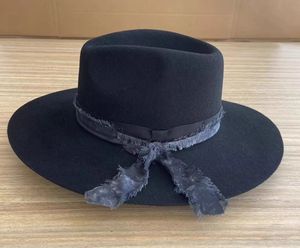 A111504 Chapeau en feutre 100 % laine australienne, vente en gros, chapeau à large bord, style décontracté, unisexe, pour fêtes - Product Image 6